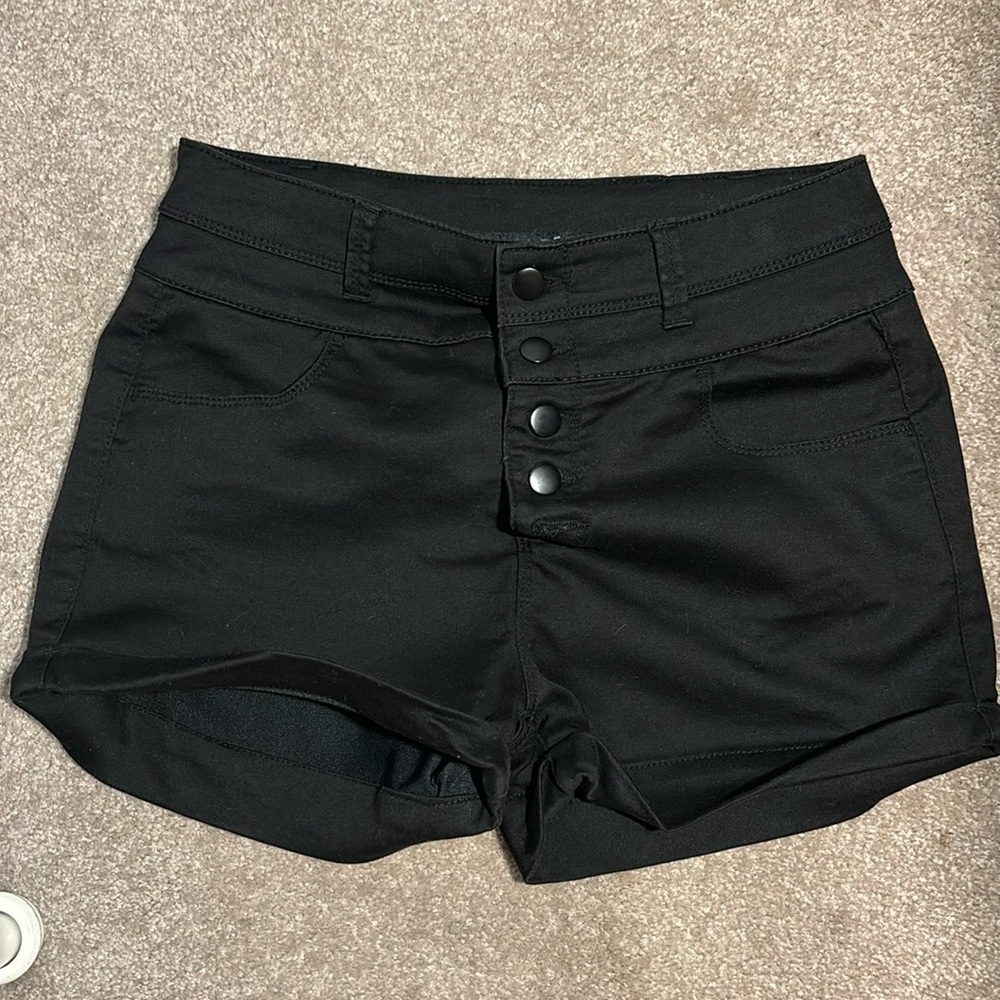 Black stretchy shorts